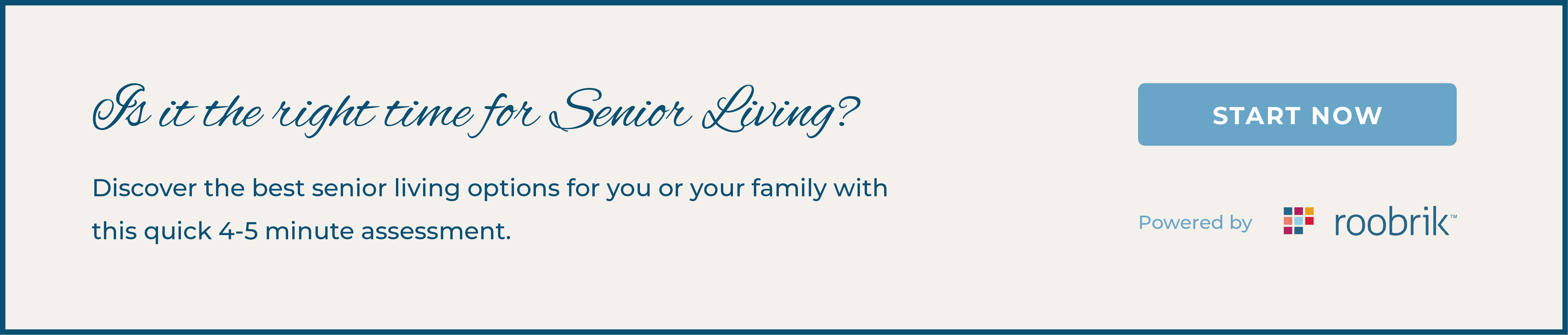 Senior living assessment 