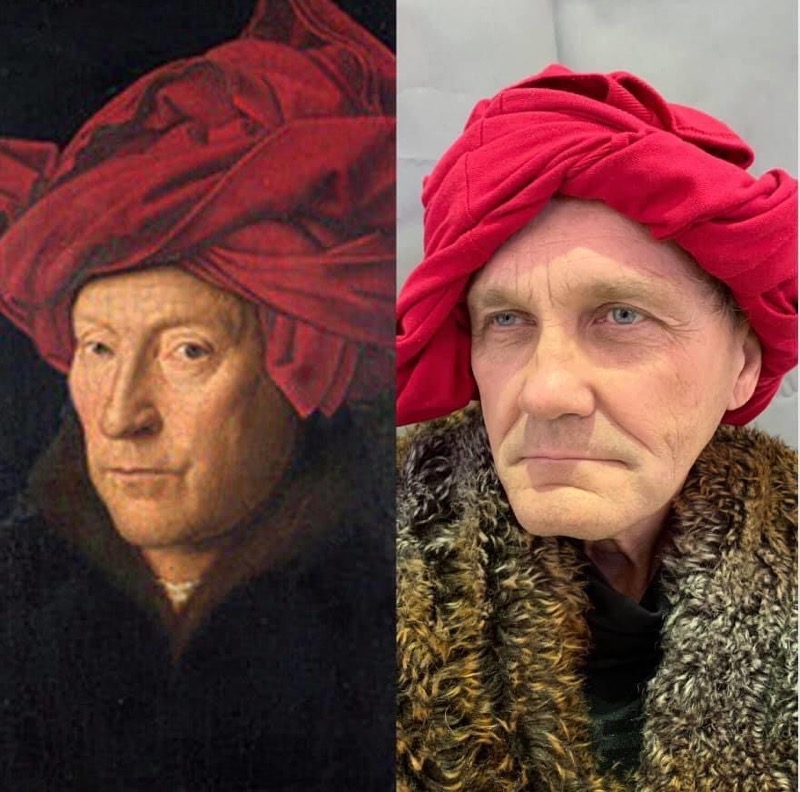 Portrait of a man by Jan van Eyck